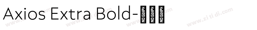 Axios Extra Bold字体转换